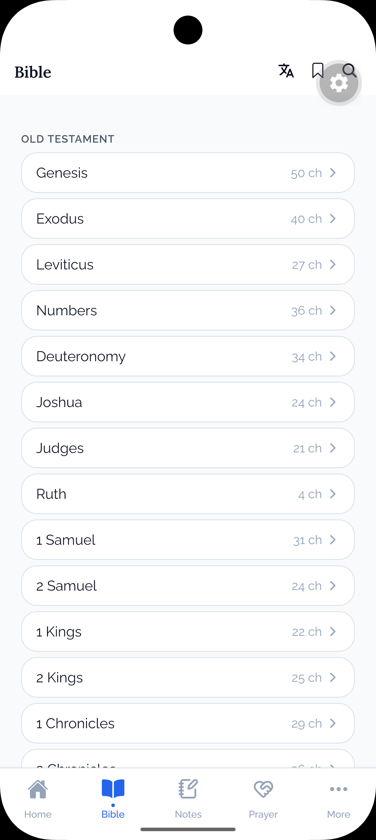 Bible book list