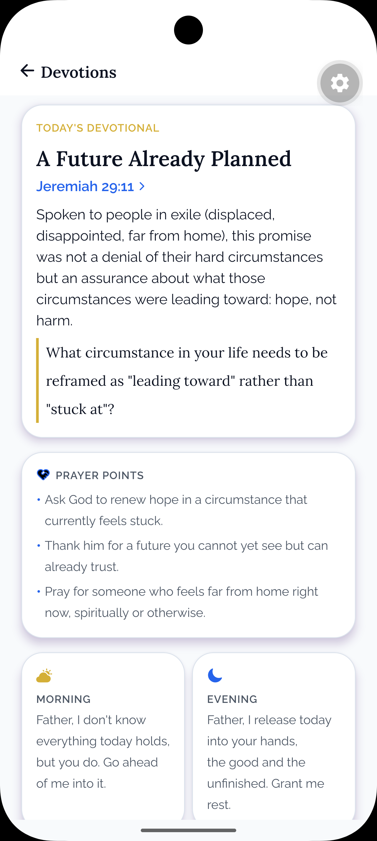 Daily devotional